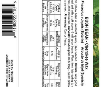 Bush bean Cherokee Wax