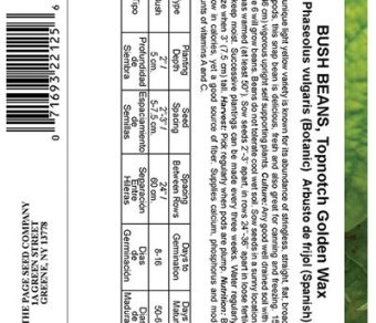 Bush Bean Topnotch Golden Wax