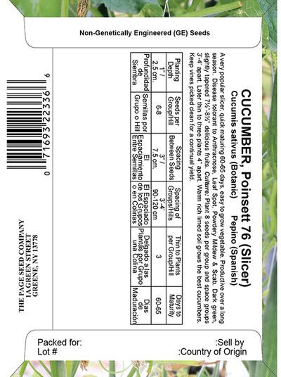Cucumber Poinsett 76