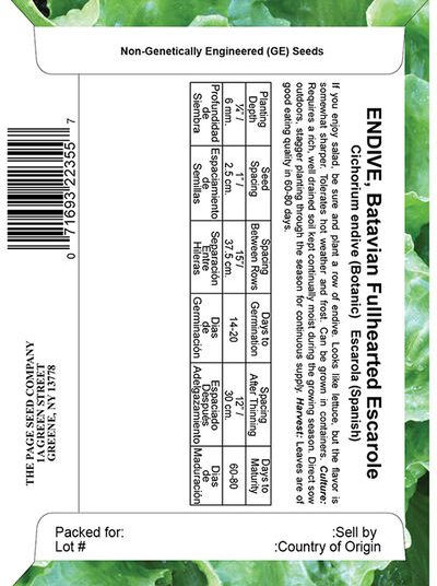 Endive Fullhearted Batavian