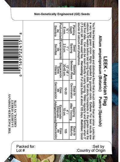 Leek Large American Flag