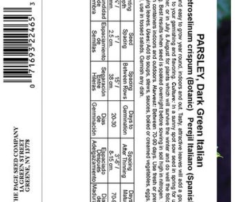 Herb Parsley Dark Green Italian