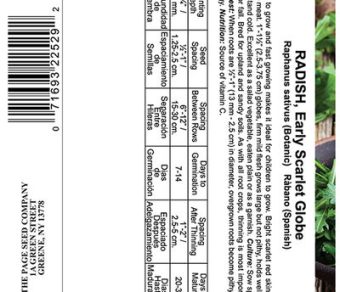 Radish Early Scarlet Globe