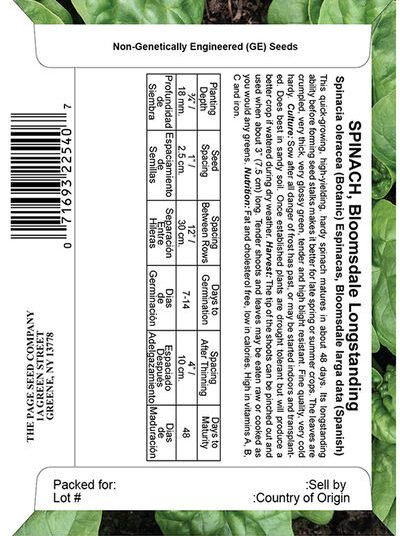 Spinach, Bloomsdale Longstanding