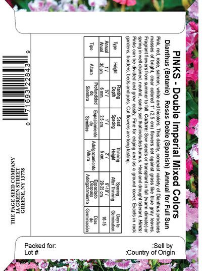 Pinks Double Imperial Mixed Colors