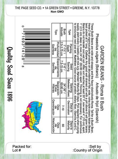 Garden Bean Roma II Bush