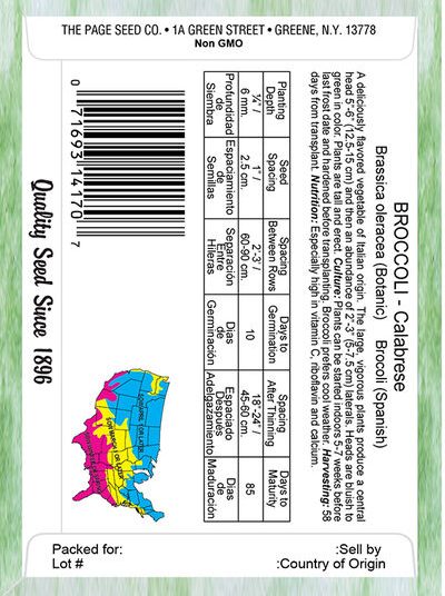 Broccoli Calabrese Green Sprouting