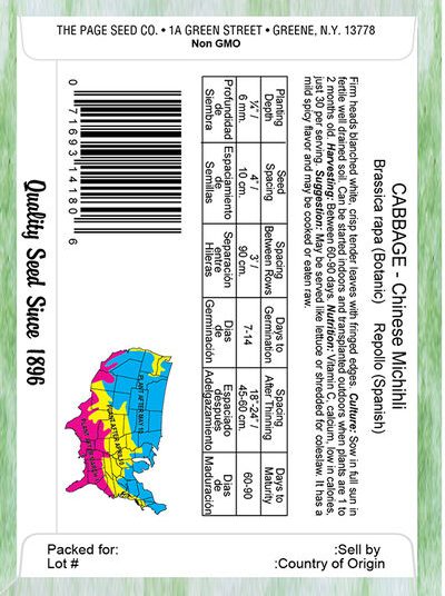 Cabbage Chinese Michihli