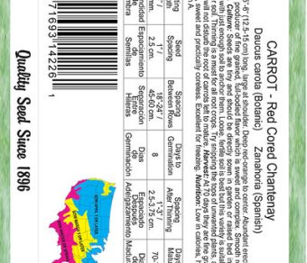 Carrot Red Cored Chantenay