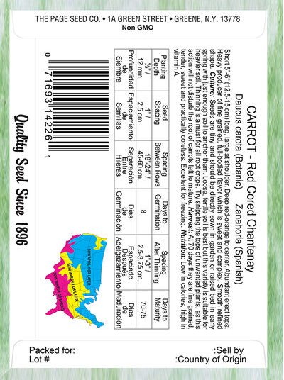 Carrot Red Cored Chantenay