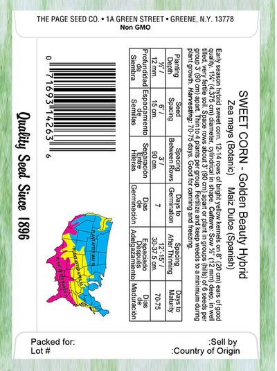 Sweet Corn Golden Beauty