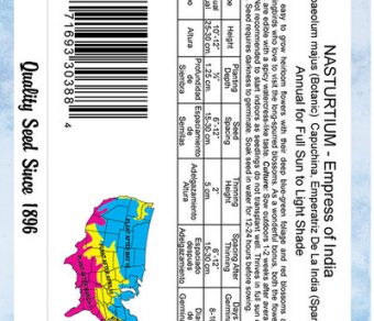 Nasturtium Empress of India