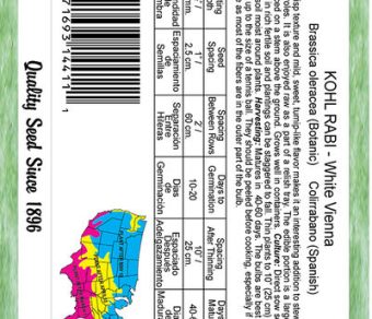 Kohl Rabi Early White  Vienna