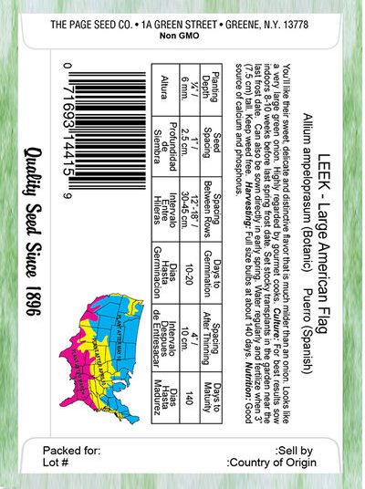 Leek Large American Flag