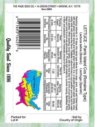 Lettuce Parris Island Cos