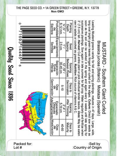 Mustard Southern Giant Curled