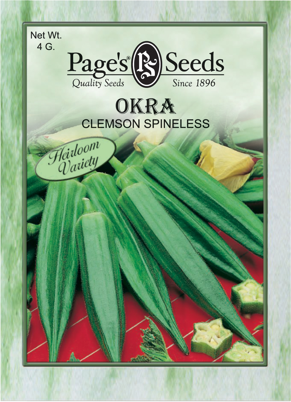 Clemsons Spineless 250 Seeds From Thailand Best New Original Okra 