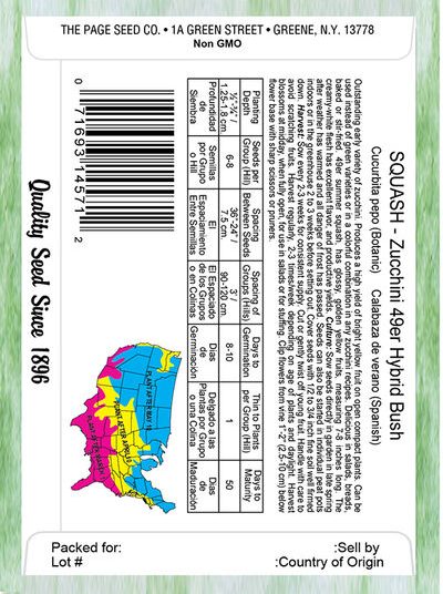 Squash-Zucchini 49Er F1 Hybrid