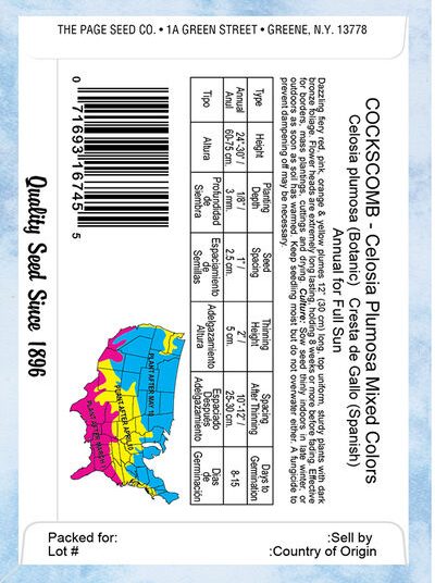 Cockscomb Celosia Plumosa Mixed Colors