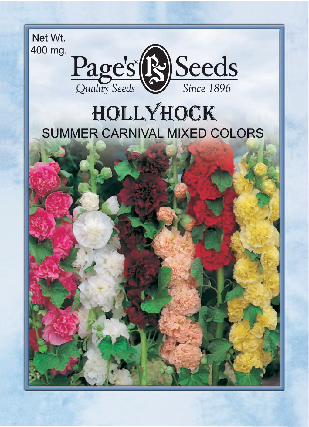 Summer Carnival Mixed Colors Hollyhock Seeds 