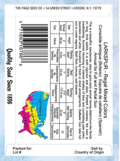 Larkspur Regal Mixed Colors