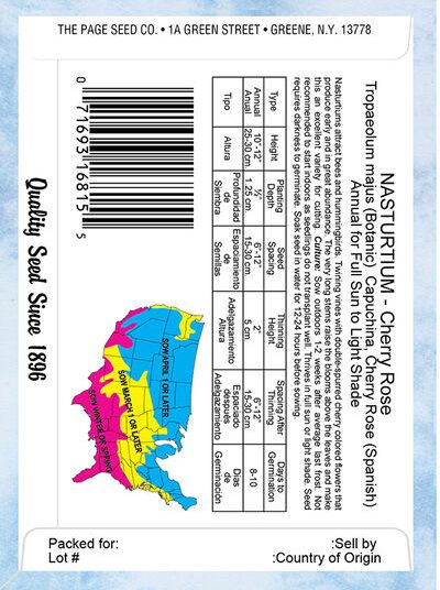 Nasturtium Cherry Rose