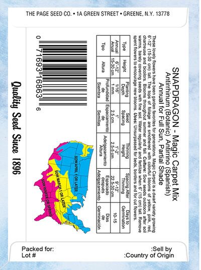 Snapdragon Magic Carpet Mixed Colors