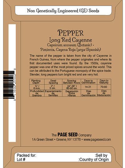 Pepper Long Red Cayenne