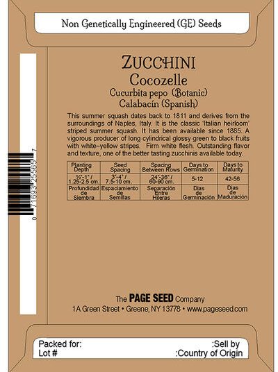 Zucchini Cocozelle