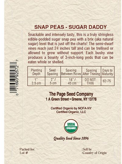 Snap Peas Sugar Daddy