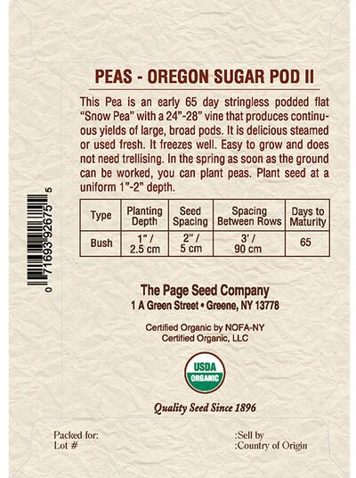 Pea Oregon Sugar Pod II