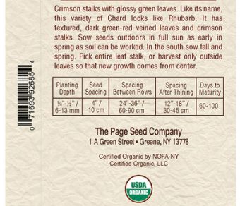 Swiss Chard Rhubarb