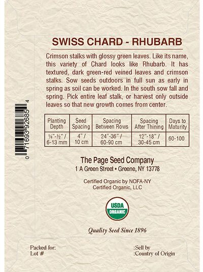Swiss Chard Rhubarb