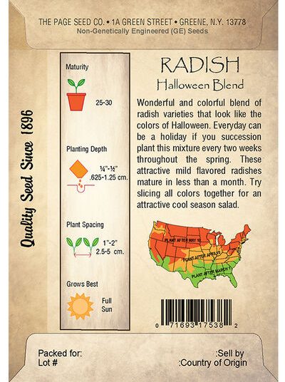 Radish, Halloween Blend